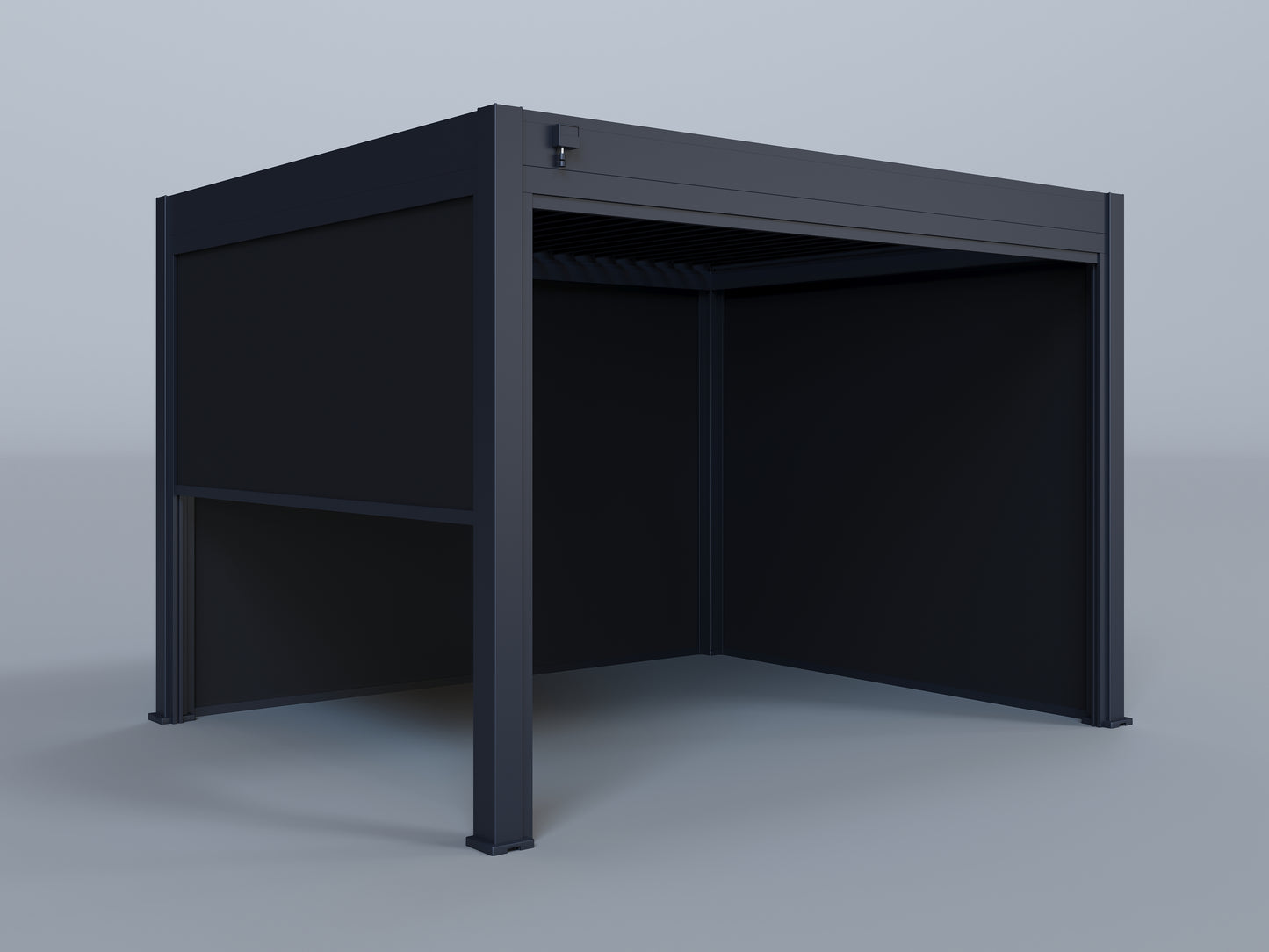 10'x12' Grand Tuscan Pergola with (2) 10' and (2) 12' Wind Screens