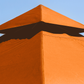 Close up of the peak of the Barcelona Soft Top Gazebo in Rust