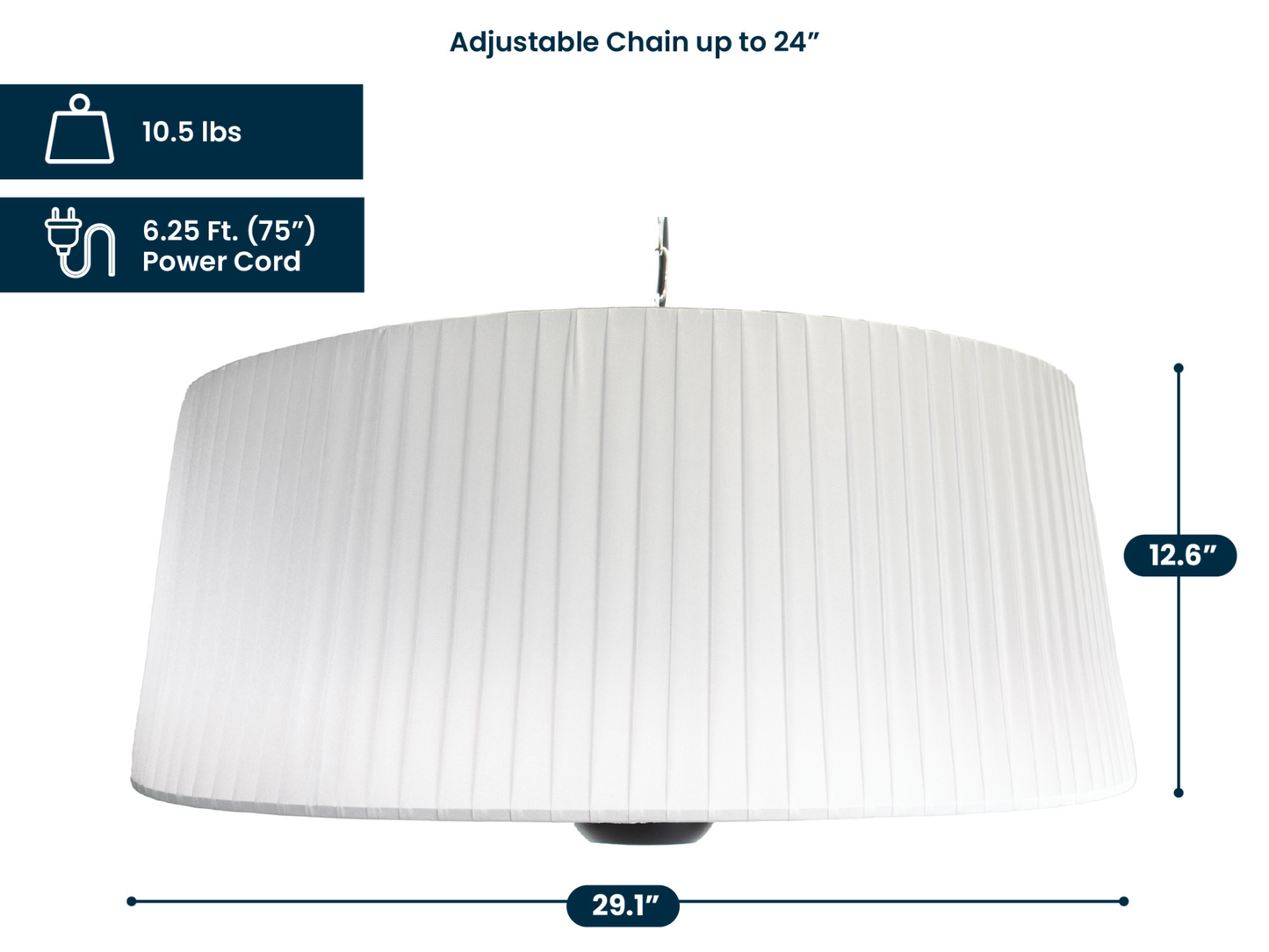 Glow Infrared Pendant Heat Lamp