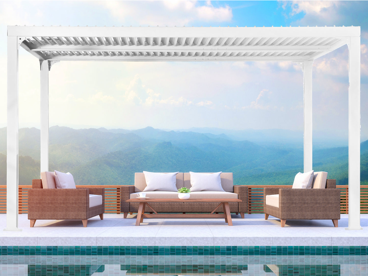 Novara Louvered Pergola