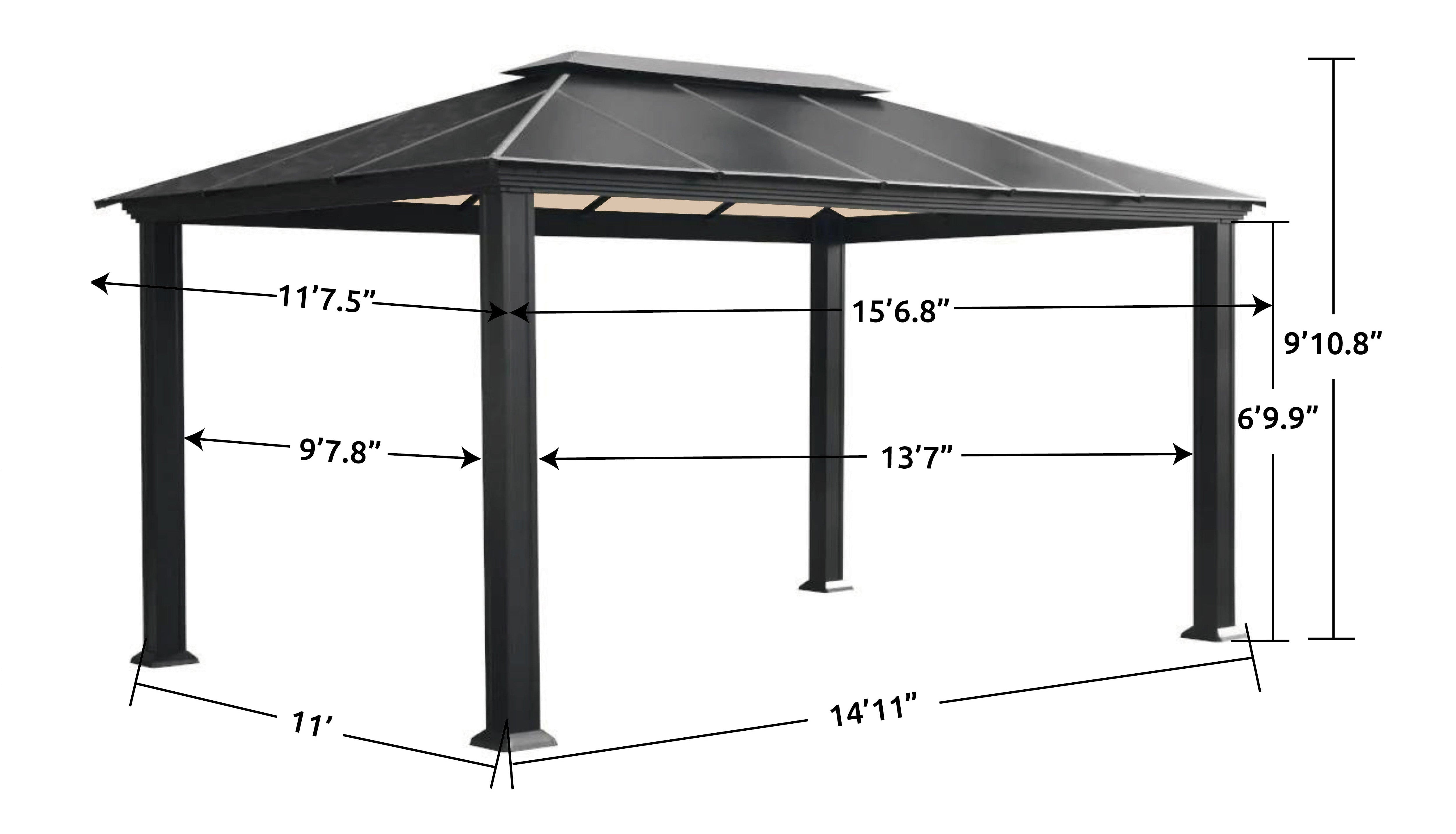 Domingo PAA STORAGE MOUNTAIN PARAKA Lサイズ Paragon Outdoor Santa Monica 10x12 Hard Top Gazebo with Mosquito