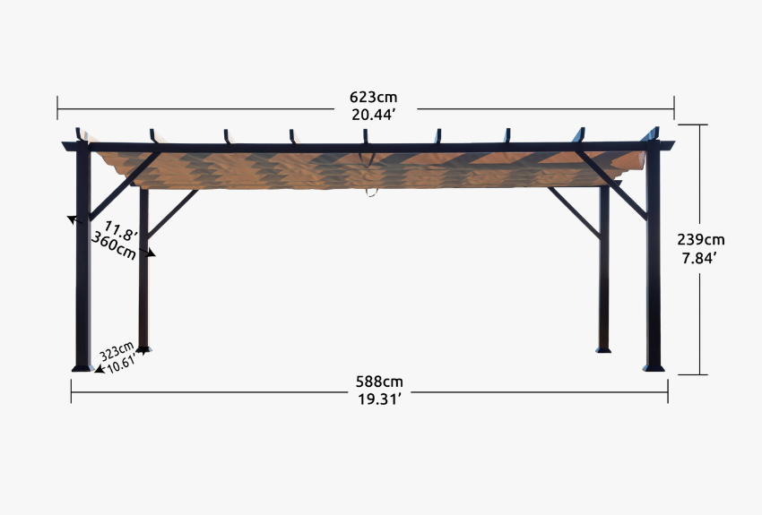 12’ x 20’ Dimension