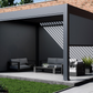 Single Wind Screen for Louvered Pergola