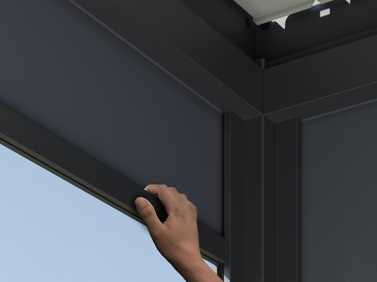 Wind Screen for Louvered Pergola | Paragon Outdoor