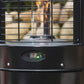Close up of Illume Patio Heater in Black with digital control panel.