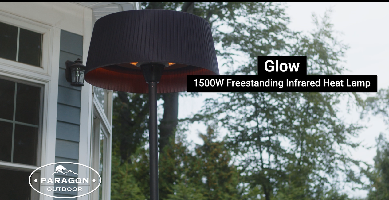 Load video: Lifestyle vide of Paragon Outdoor Glow Freestanding Infrared heater