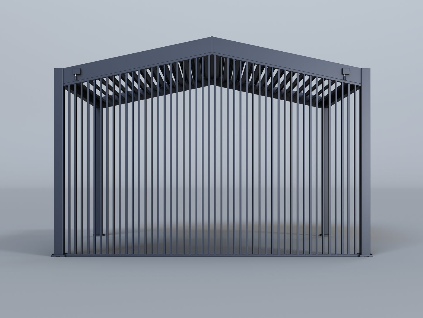 Icon Louvered Pergola with (2) 13' Vertical Fixed Panel