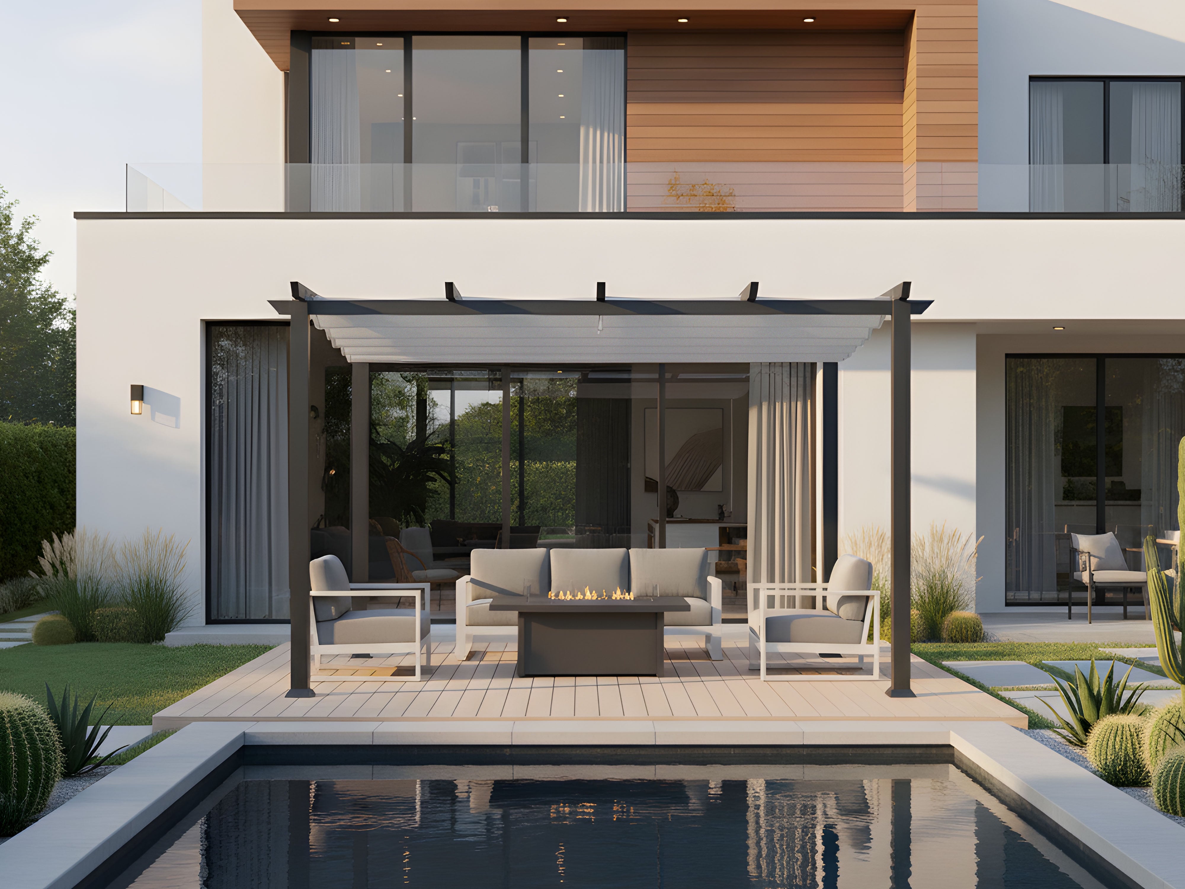 Modena | Soft Top Pergola with Cover | Paragon Outdoor