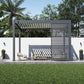 Single Horizontal Fixed Deco Panel for Louvered Pergola