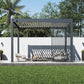Single Vertical Fixed Deco Panel for Louvered Pergola