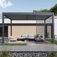 Single Vertical Fixed Deco Panel for Louvered Pergola