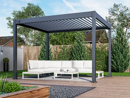 Suprema 10 x 12 with Slate Gray Louvers 