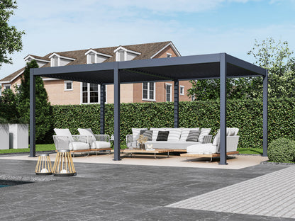 Suprema 12'x20' with Slate Gray Louvers