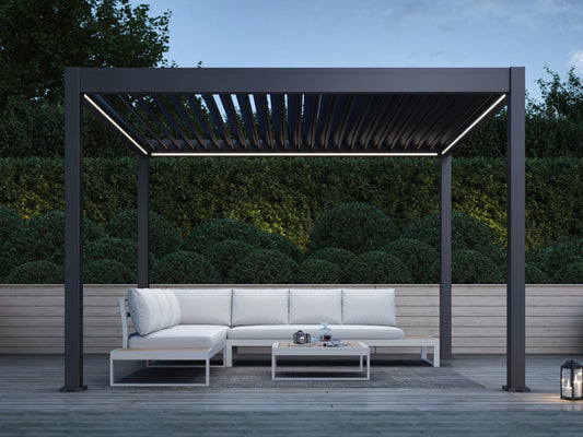 Suprema 10 x 12 with Light Gray Louvers  + LED