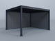 12'x14' Grand Tuscan Pergola with (1) 12' and (1) 14' Pebble Grey Privacy Walls