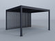 12'x14' Grand Tuscan Pergola with (3) 14' Fixed Vertical Deco Panels
