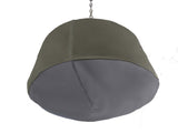 Gray cover on the Glow Pendent Heater on white background