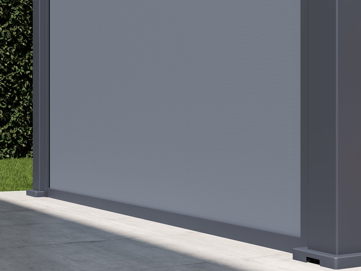 Single 8' Wind Screen for Riviera Louver Lounge