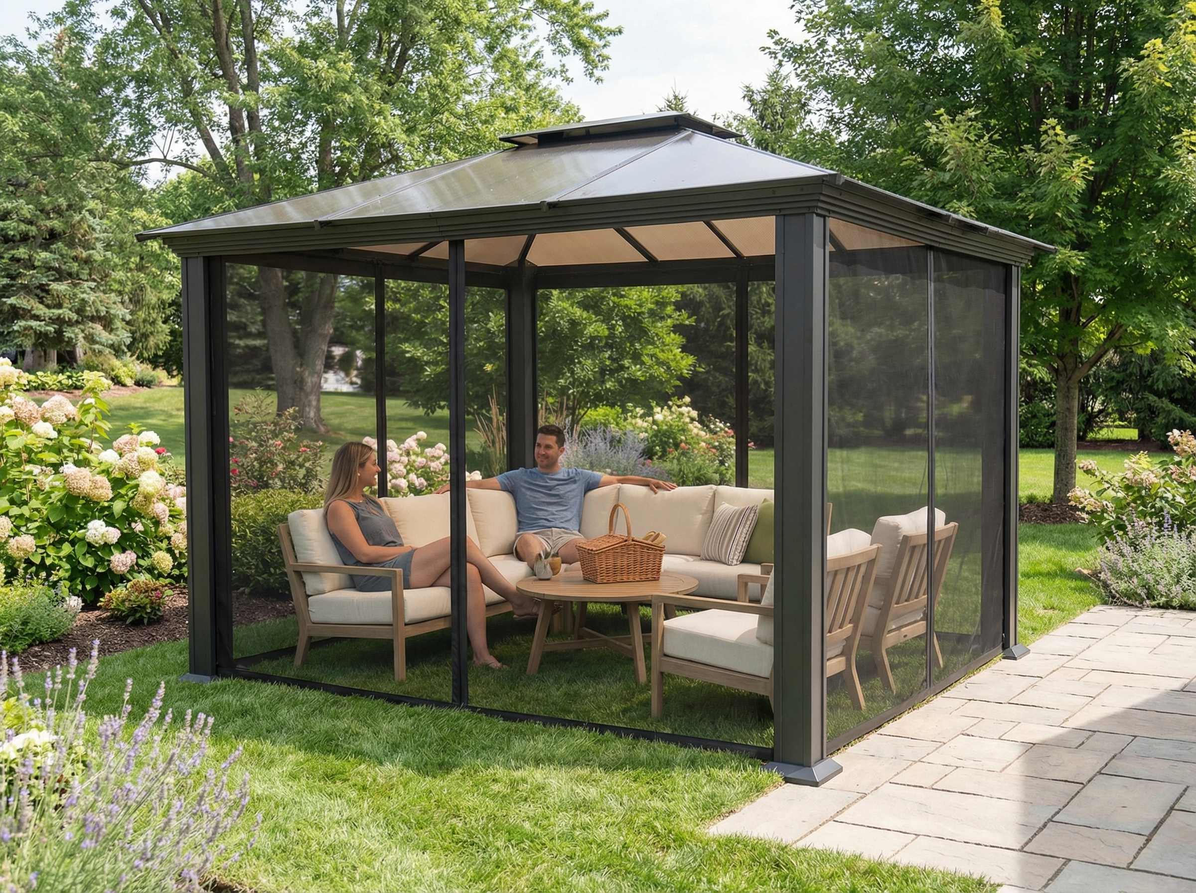 Santa Monica Hard Top Gazebo
