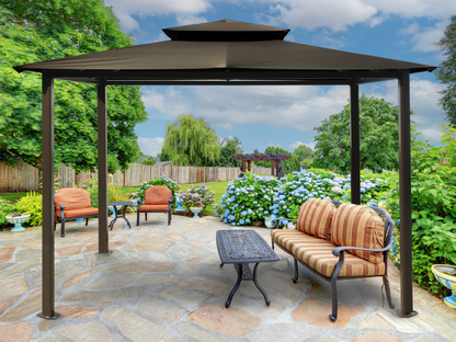 Kingsbury 11'x14' Soft Top Gazebo, Dome-Tex Canopy