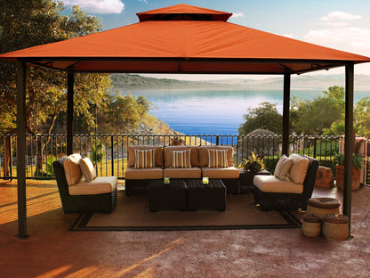 Kingsbury 11'x14' Soft Top Gazebo, Dome-Tex Canopy