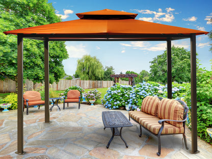 Barcelona Soft Top Gazebo in Rust Canopy Roof