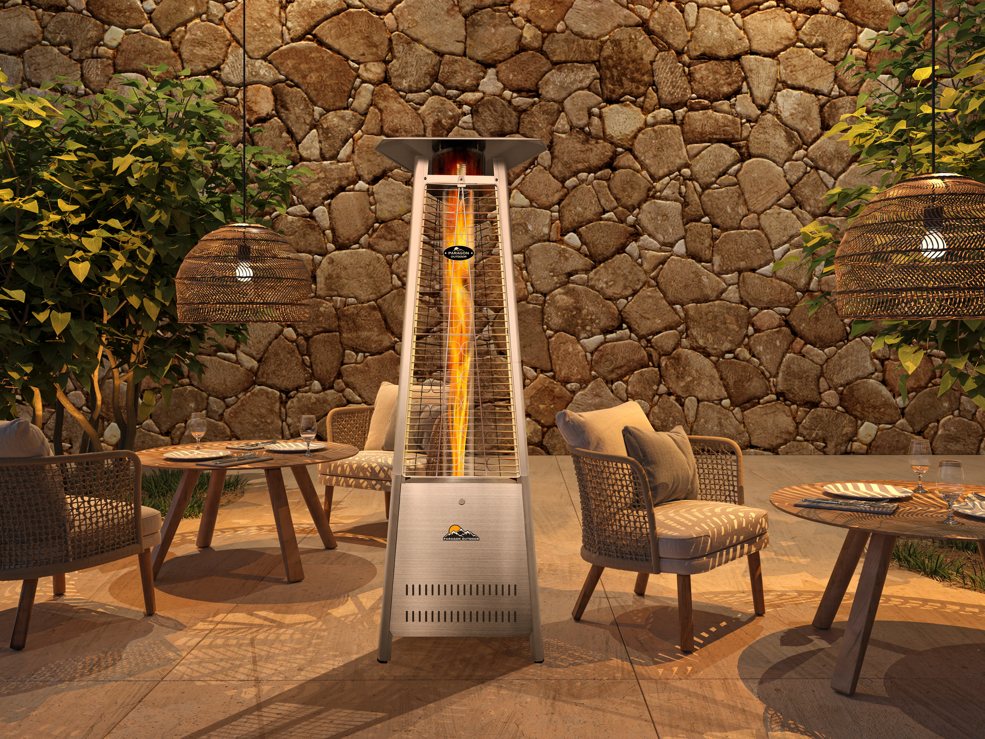 Boost Patio Propane Heater in Stainless Steel